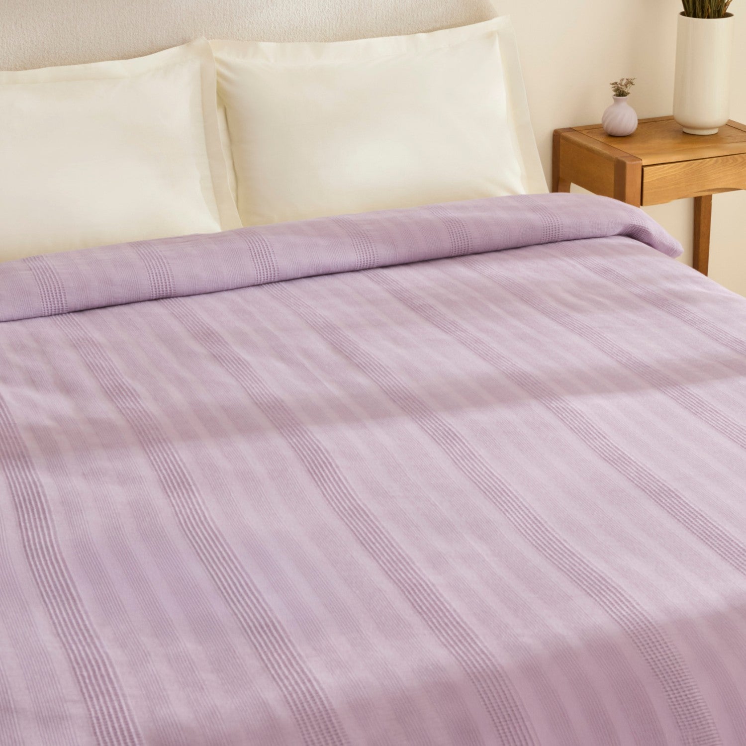 Karaca Home Layna Ecocell Double Single Quilted Blanket Lilac - MALLTURK