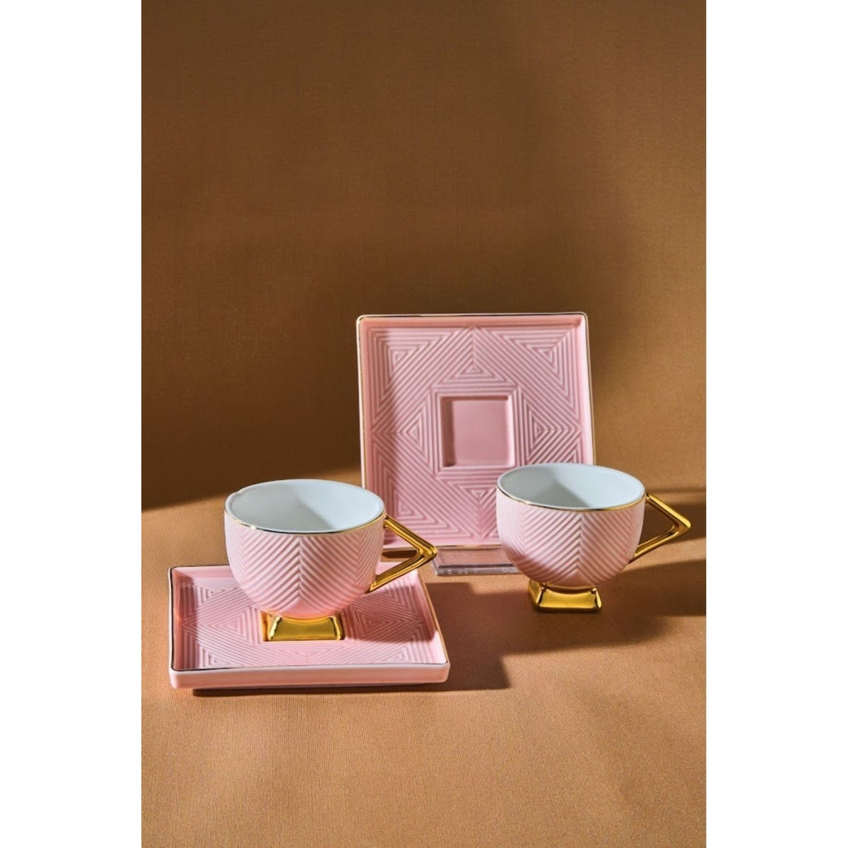 Karaca Art Deco 2-Piece Porcelain Turkish Coffee Cup Set 80 ml - MALLTURK