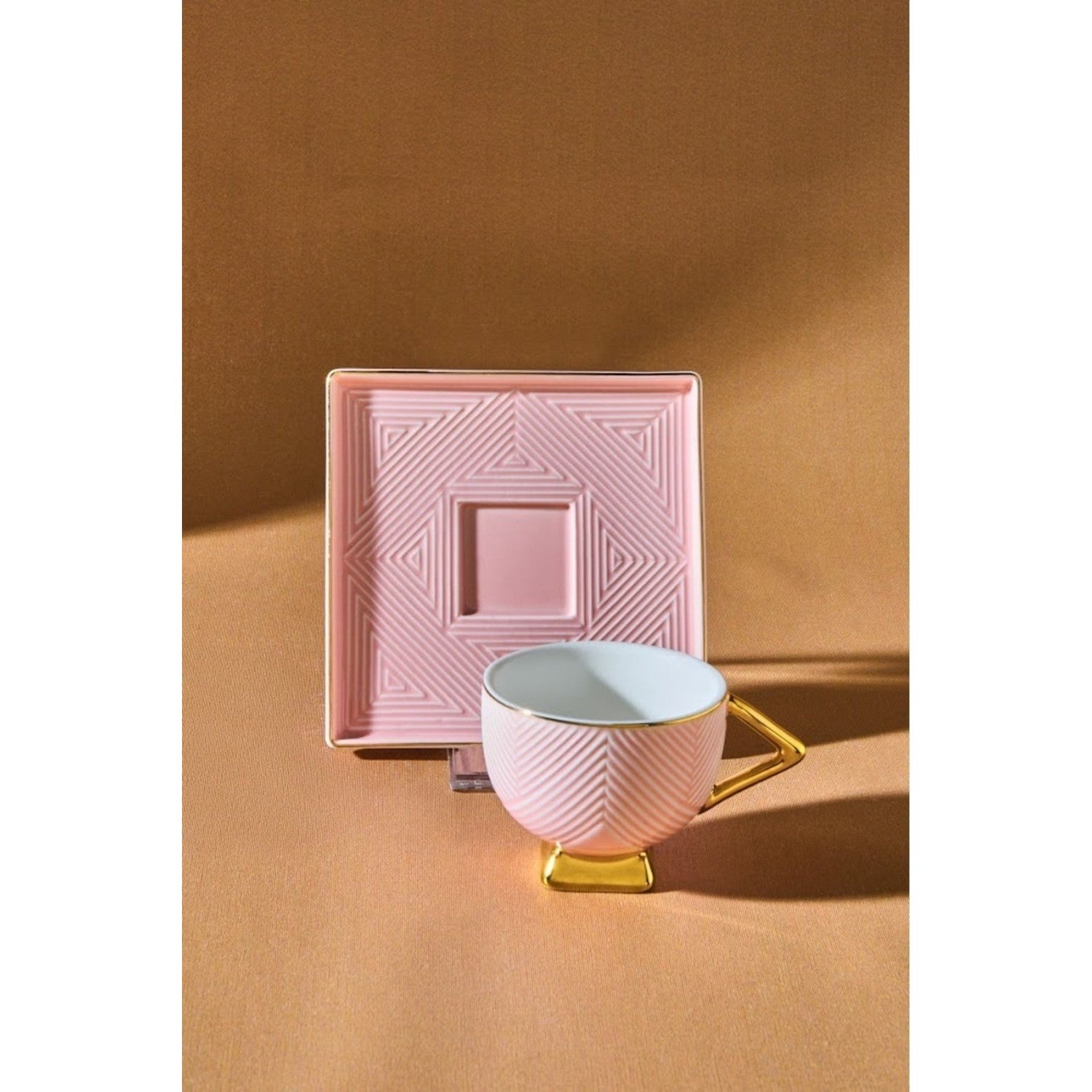 Karaca Art Deco 2-Piece Porcelain Turkish Coffee Cup Set 80 ml - MALLTURK