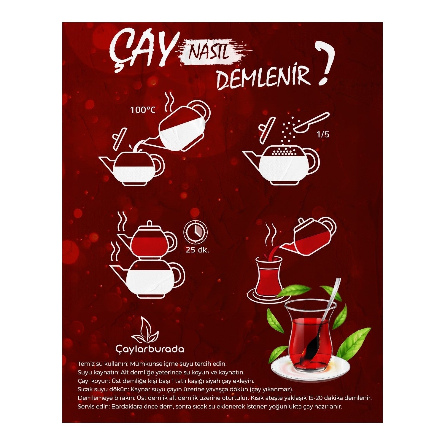 Caykur Tiryaki tea 500 g x 4 pieces - MALLTURK