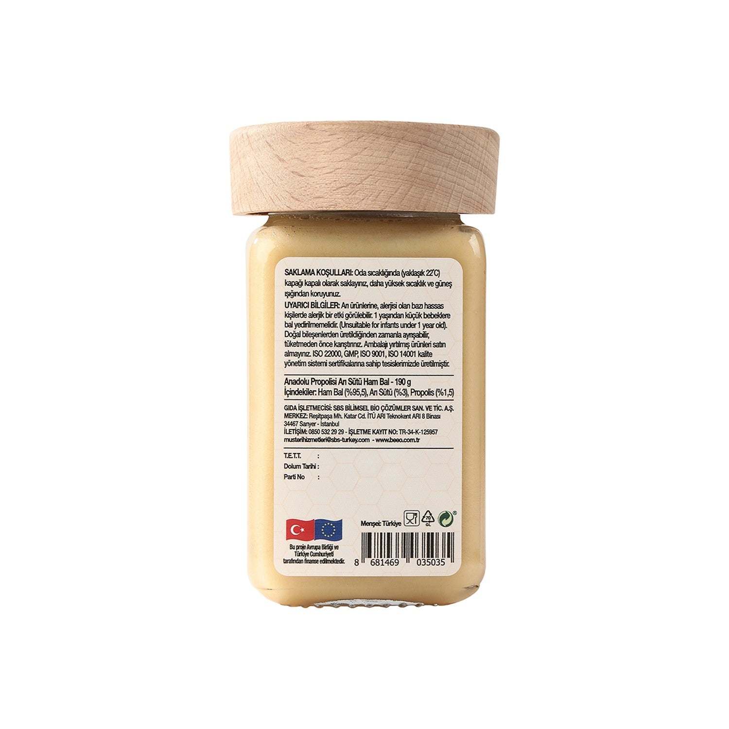 BEE'O Propolis Royal Jelly Raw Honey Family Pack
