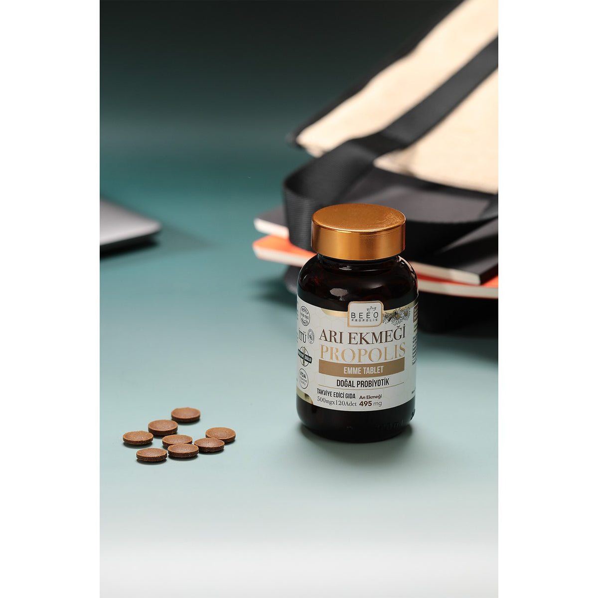 BEE'O Up Bee Bread Propolis Lozenges 120*500 mg