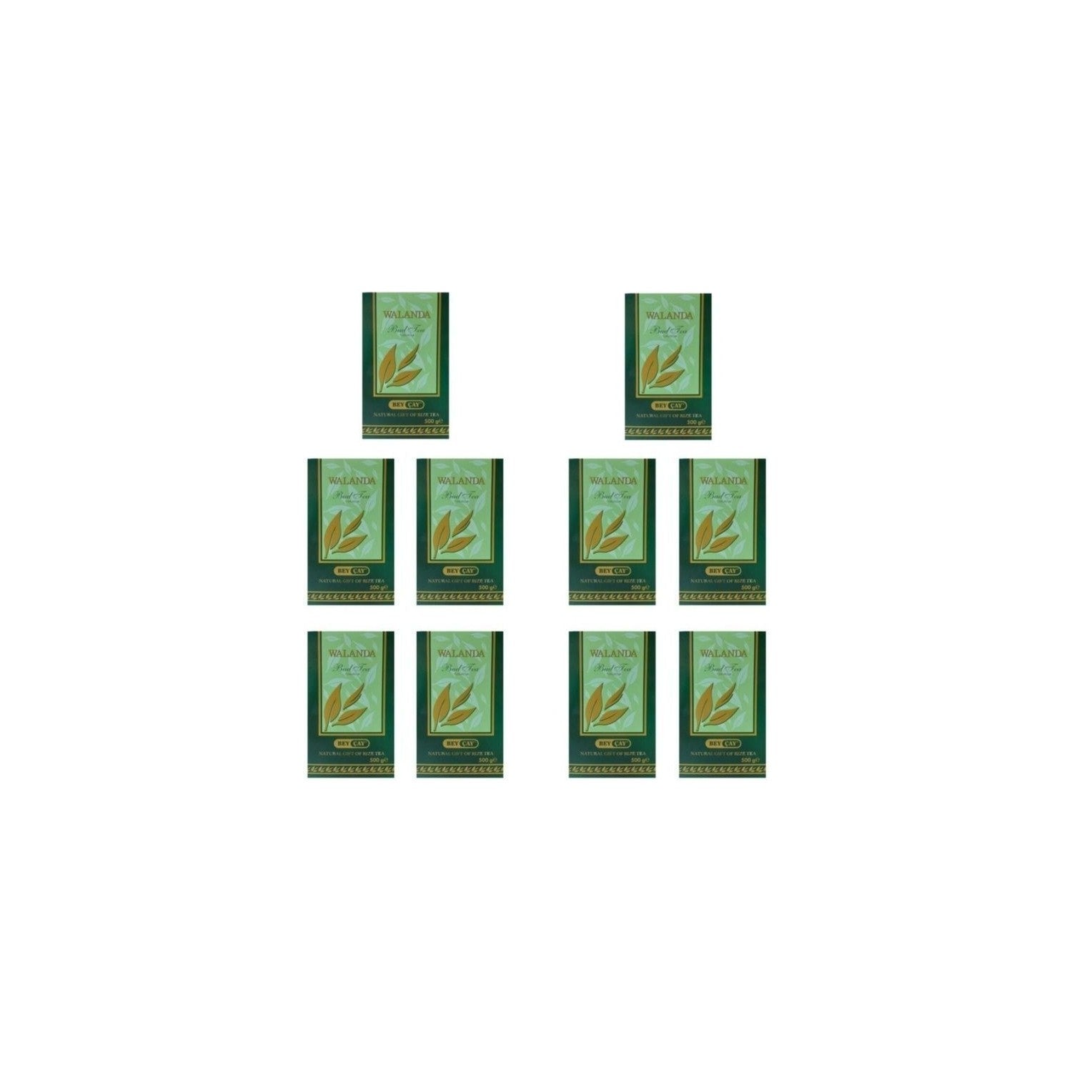 Bey tea Walanda 500 g x 10 pieces (Ilk Hasat Elekalti Mayis tea) - MALLTURK