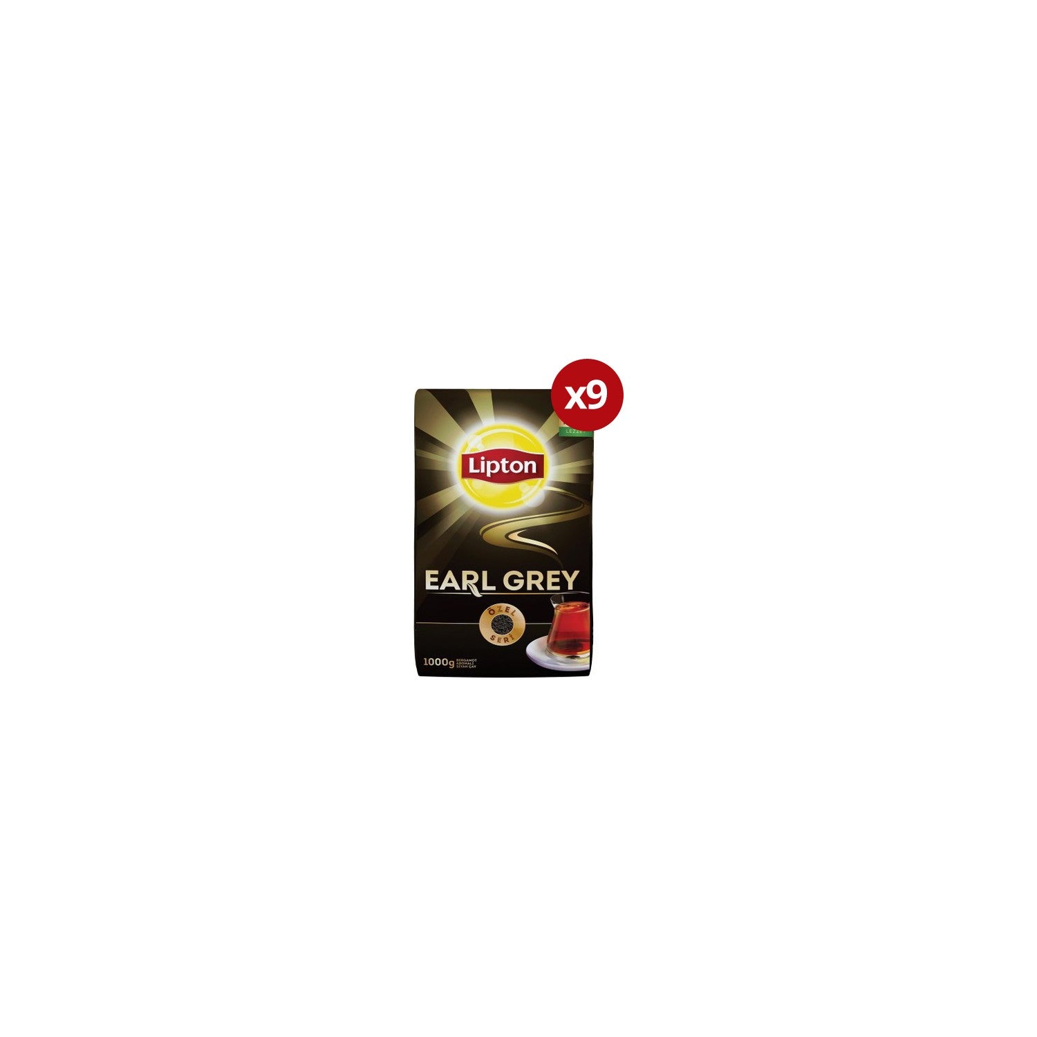 Lipton Earl Grey black tea 1000 g X 9'lu special blend quality bergamot flavored - MALLTURK