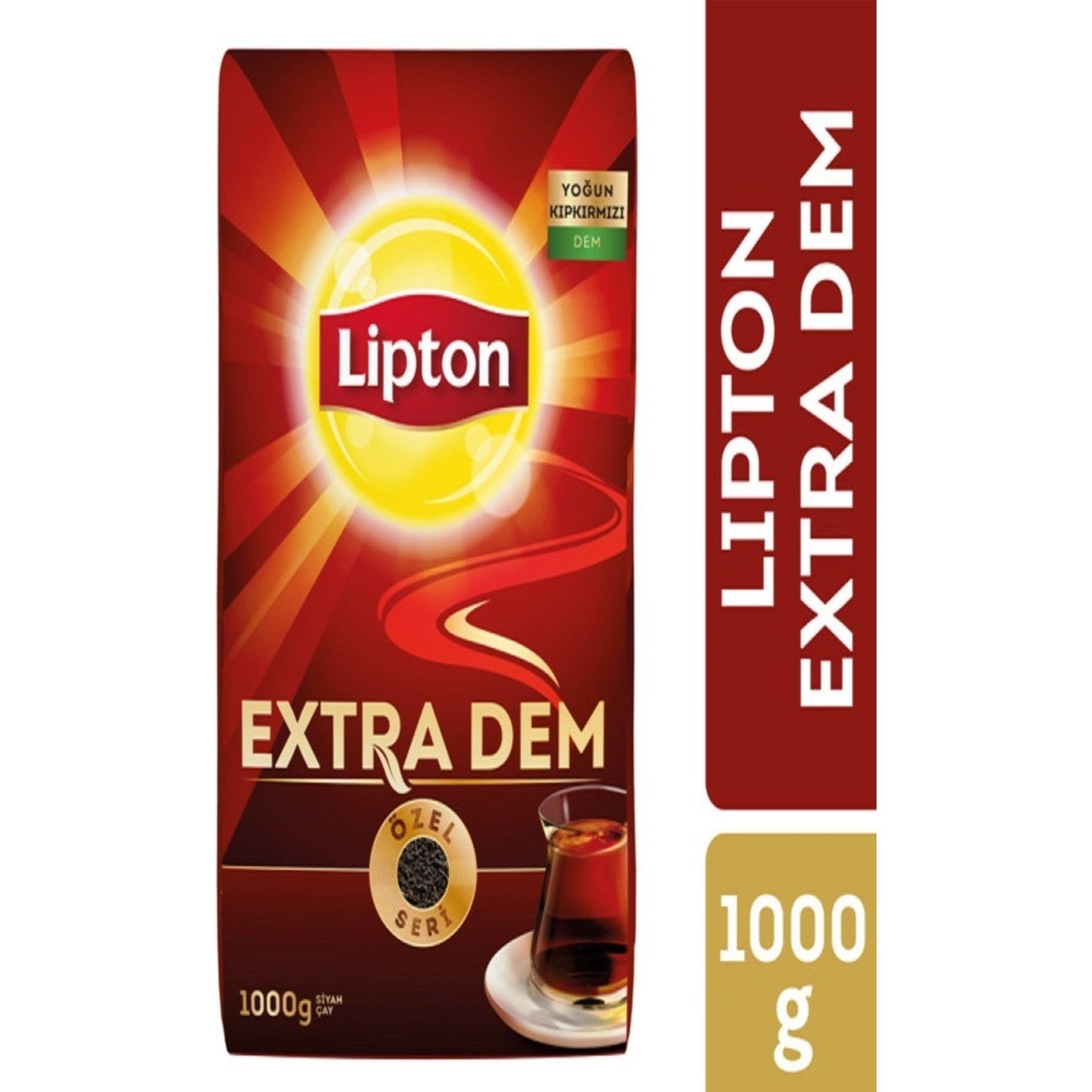 Lipton Extra Dem loose leaf black tea 1 kg Ozel Seri quality aroma with Taze Dem - MALLTURK