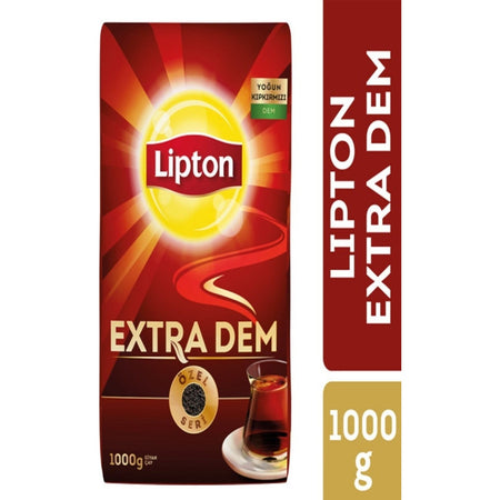 Lipton Extra Dem loose leaf black tea 1 kg Ozel Seri quality aroma with Taze Dem - MALLTURK