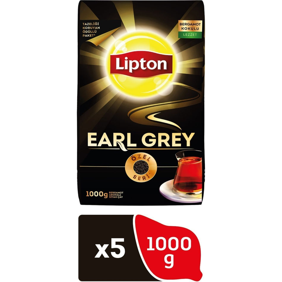 Lipton Earl Grey loose leaf tea 5 kg bergamot flavored quality Ozel Seri product
