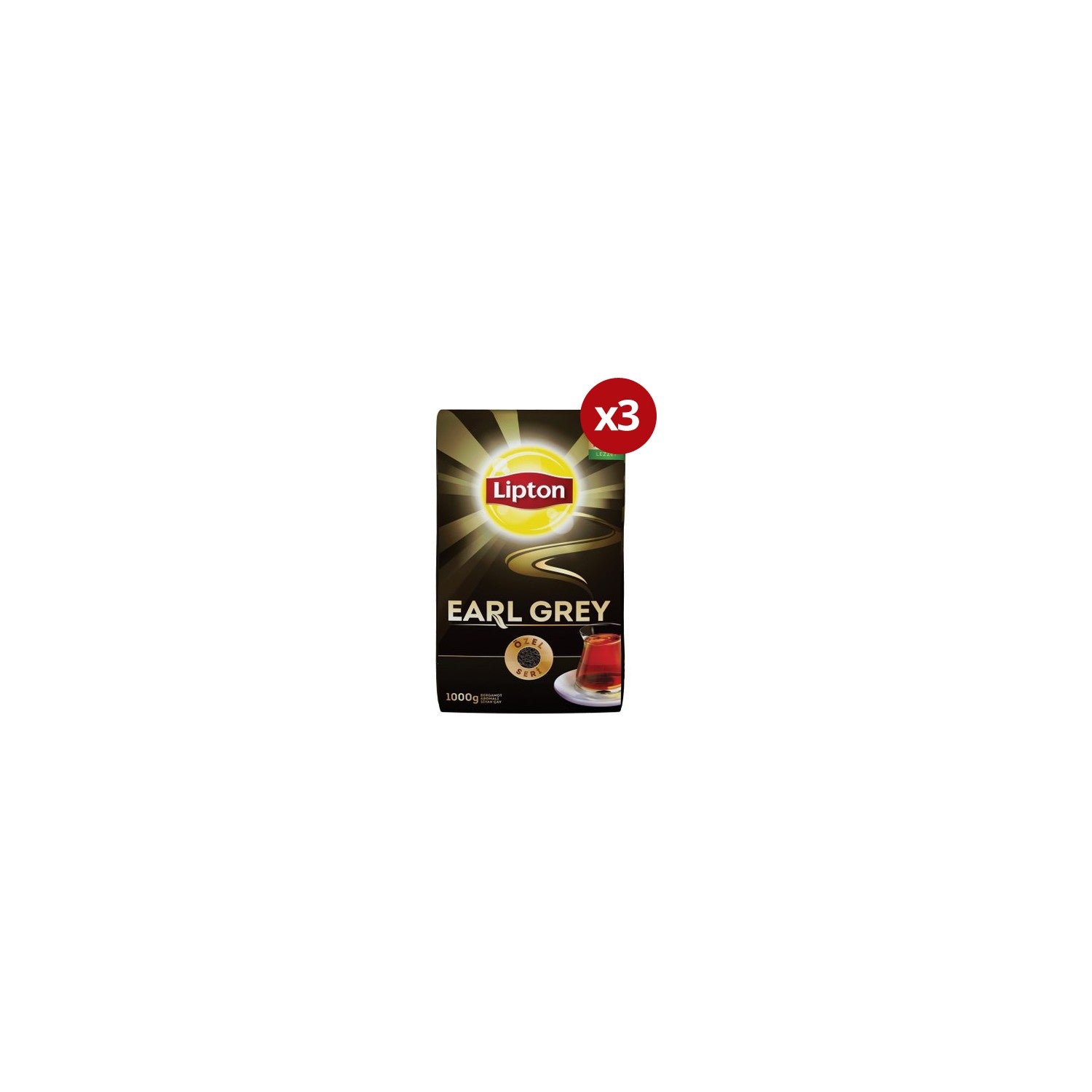 Lipton Earl Grey loose leaf black tea 3 kg Sri Lanka Menseli premium quality special blend, Yogun bergamot flavored - MALLTURK