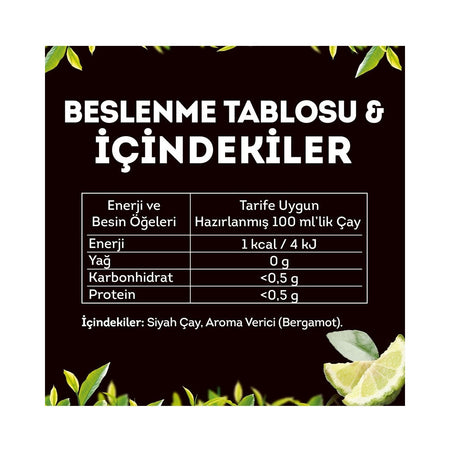 Lipton Earl Grey loose leaf black tea 1000 g + Balkupu Kesme Seker 1000 g - MALLTURK