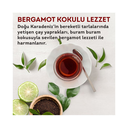 Lipton Earl Grey loose leaf black tea 1000 g + Balkupu Kesme Seker 1000 g - MALLTURK