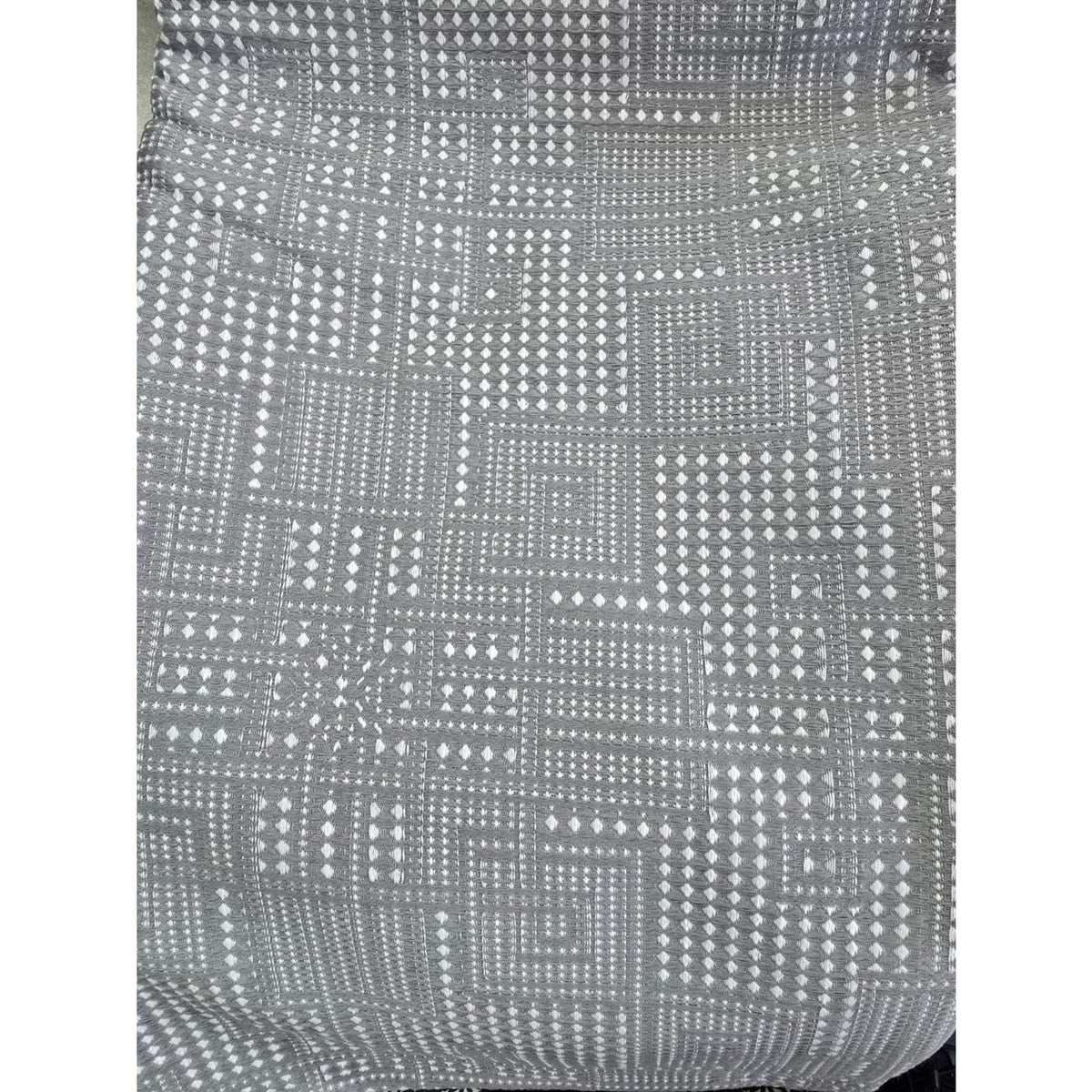 Tac Jacquard vignes Double Pique Bedding Set Anthracite - MALLTURK