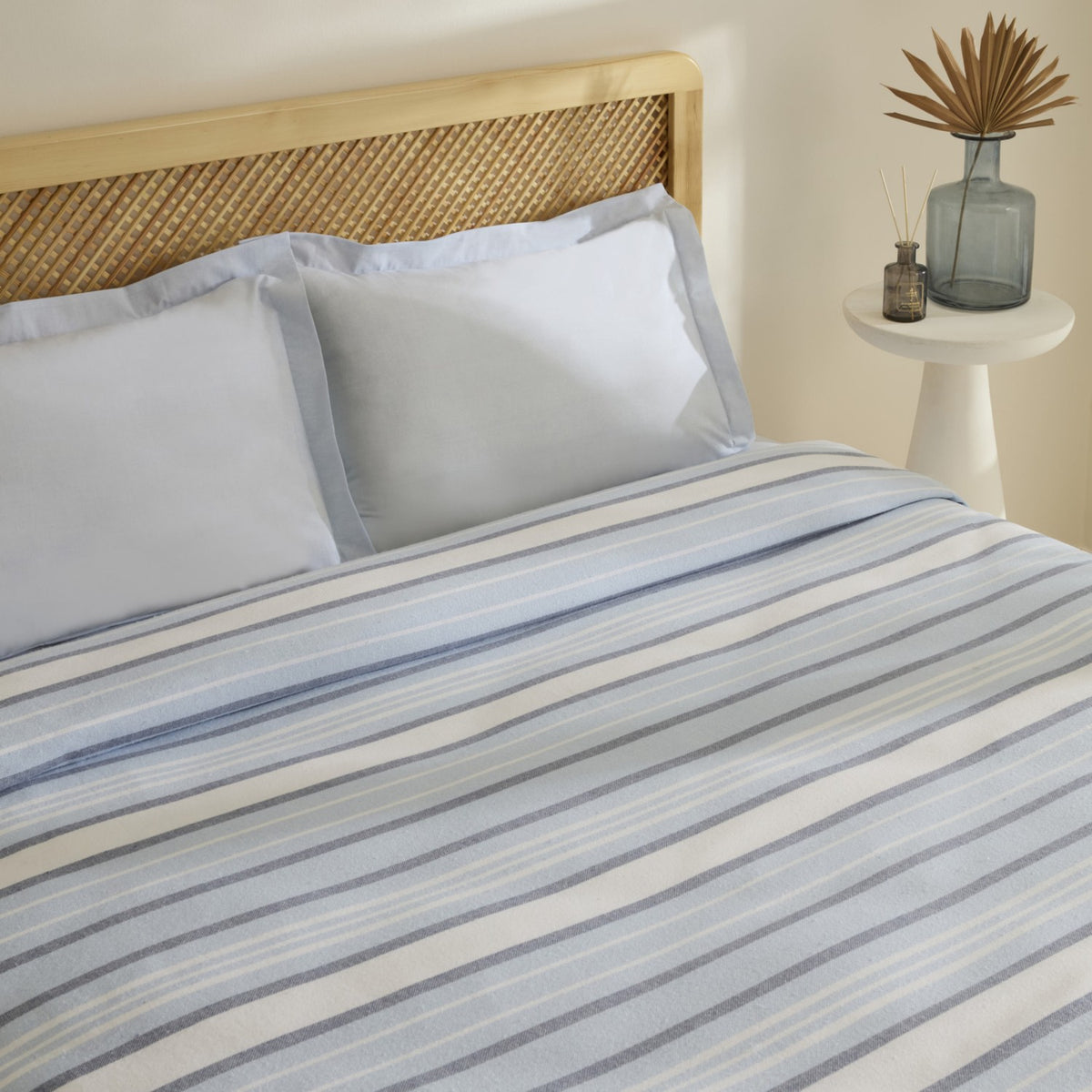 Karaca Home Lynora Double Bedspread and Quilt Set, Blue - MALLTURK