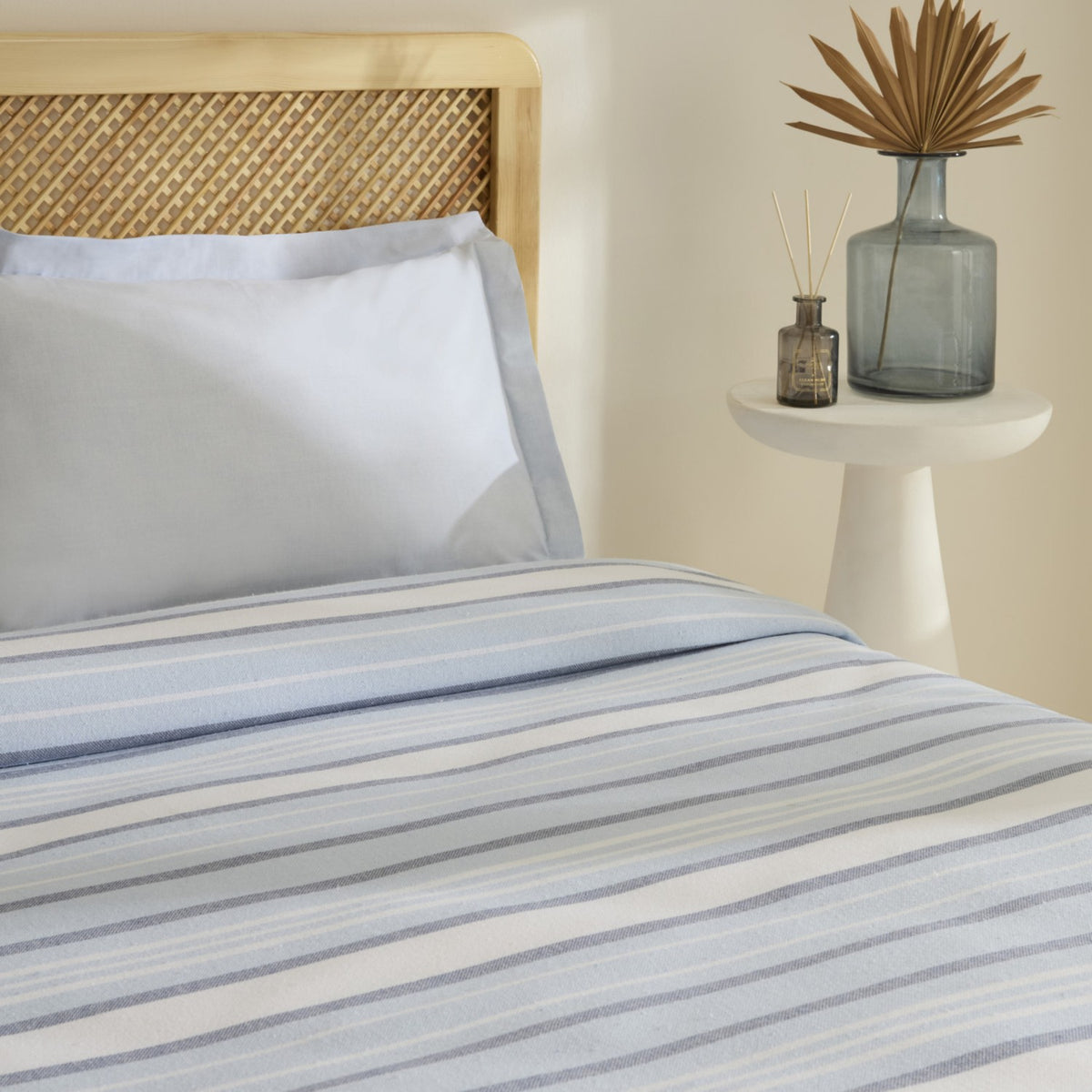 Karaca Home Lynora Double Bedspread and Quilt Set, Blue - MALLTURK