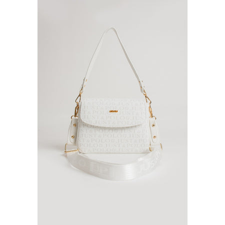 Just Polo Women's Shoulder Bag White Length 24 cm, Width 28 cm - MALLTURK