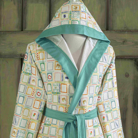 Tac Vario Cotton Polyester Teen Bathrobe Mint 15-18 Years - MALLTURK