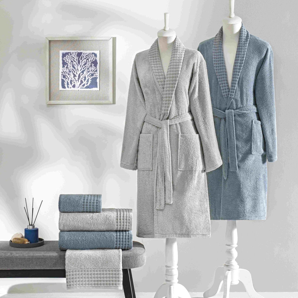 Tac Chain Pure Cotton Family Set Grey Blue XXL - MALLTURK