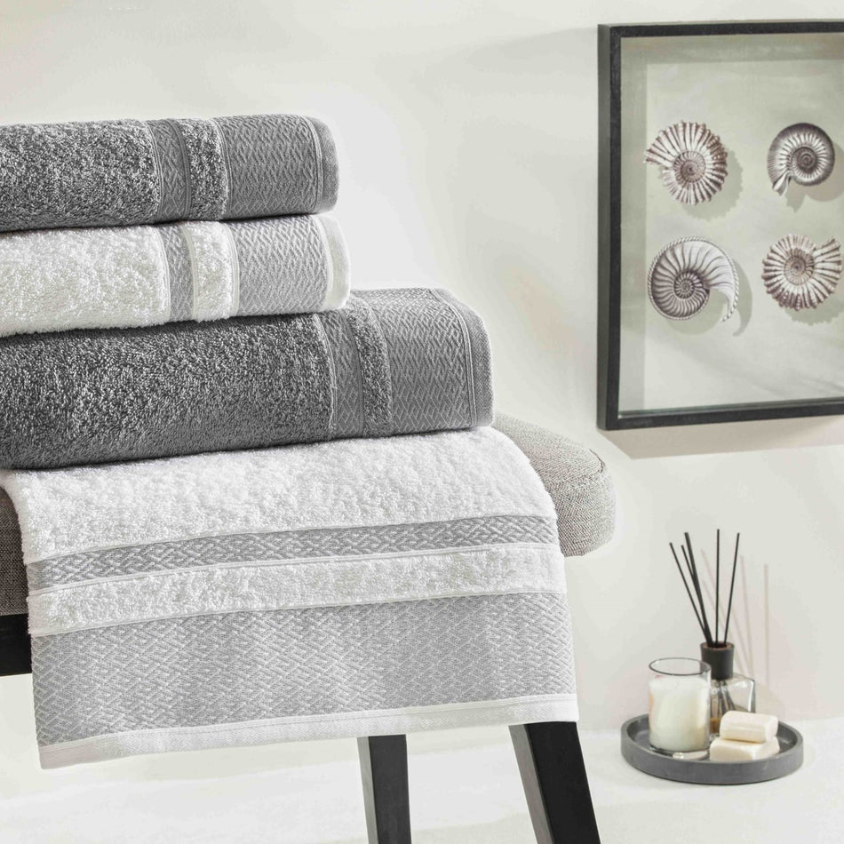 Tac Raya Pure Cotton Family Set White Anthracite XXL - MALLTURK