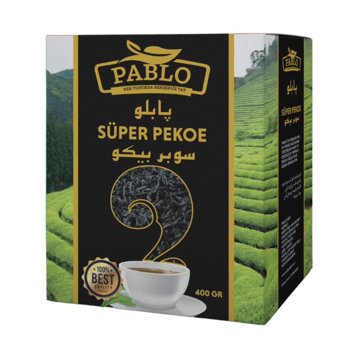 Pablo Super Pekoe Ithal Seylan Sri Lanka Ceylon Kacak black tea 400 g Kutulu - MALLTURK