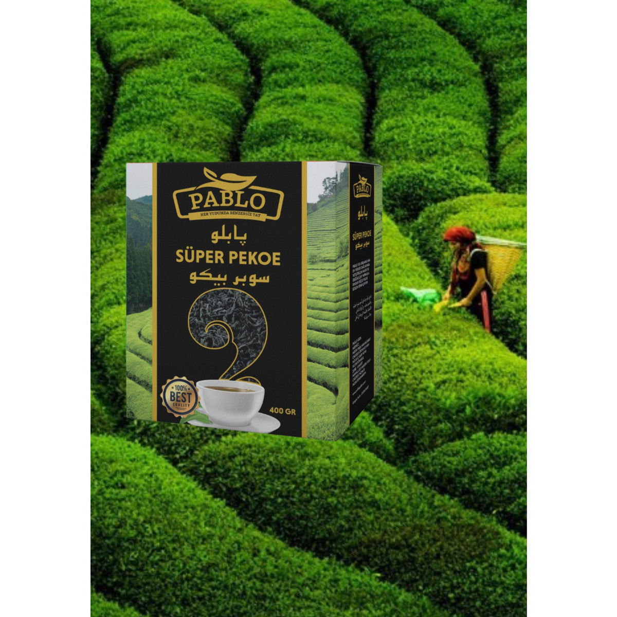 Pablo Super Pekoe Ithal Seylan Sri Lanka Ceylon Kacak black tea 400 g Kutulu - MALLTURK