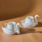 Karaca Swan Porcelain Turkish Coffee Cup Set for 2, 70 ml