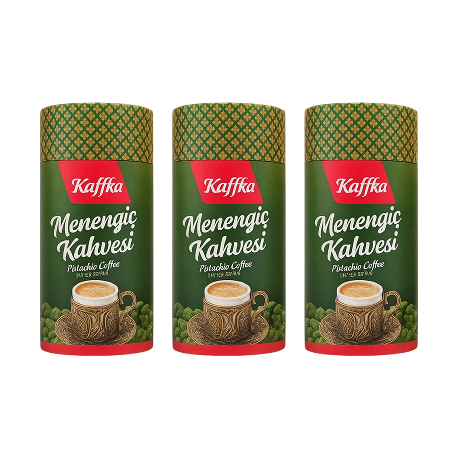 Kaffka menengic Coffee – 200 G (3 Packs) – Pistachio Coffee – Natural and Aromatic Flavor - MALLTURK