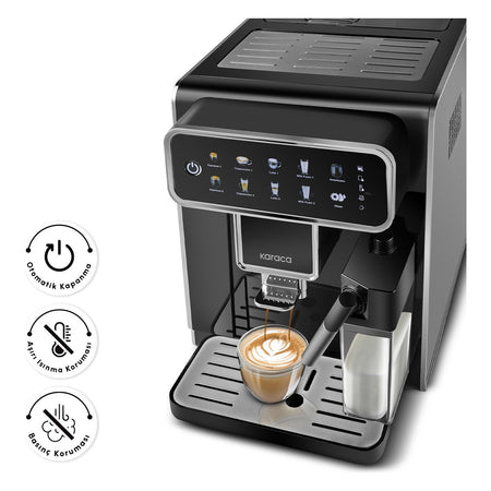 Karaca Coffeemaestro Fully Automatic Espresso Machine, 1500 W, Espresso & Lungo - MALLTURK