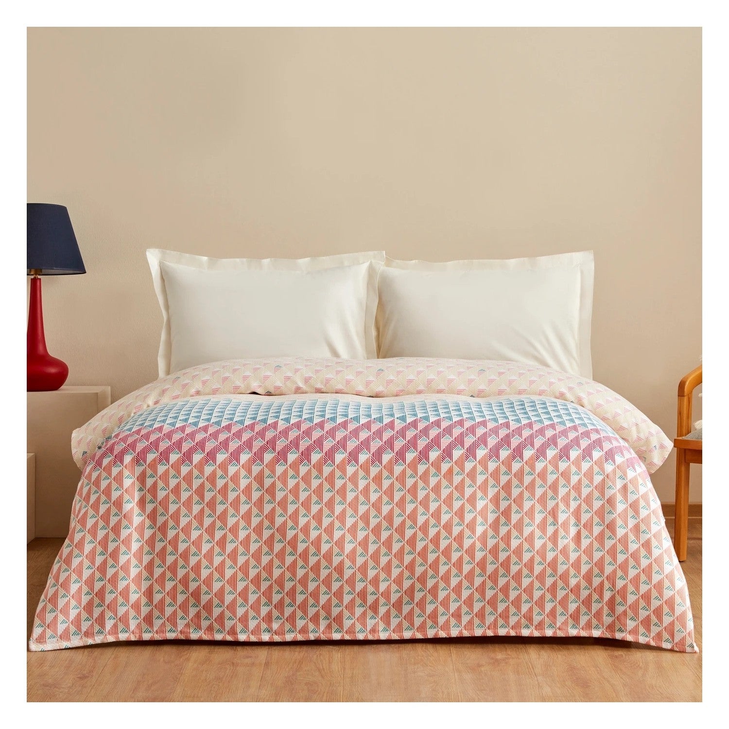 Karaca Home Dace 100% Cotton Double Single Quilted Blanket Multicolor PP - MALLTURK