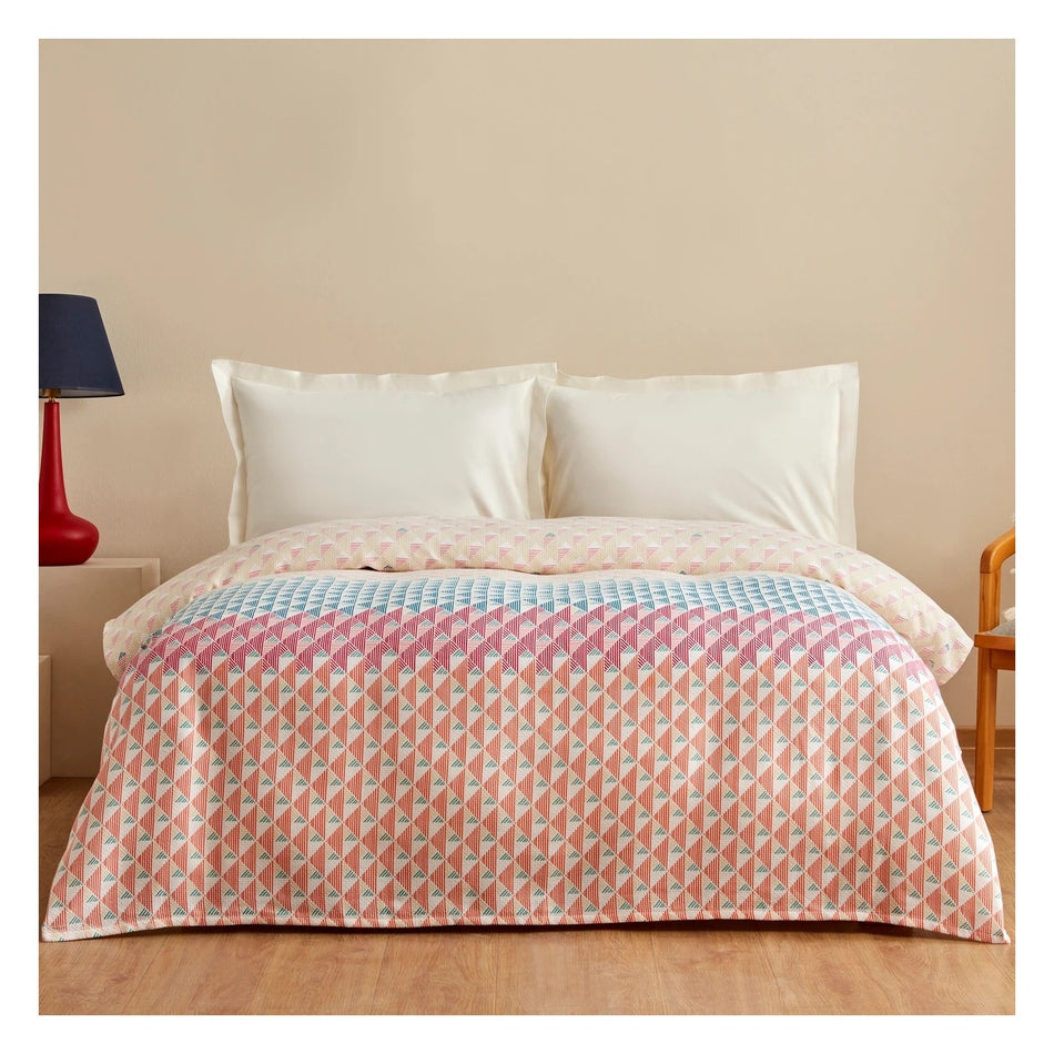 Karaca Home Dace 100% Cotton Double Single Quilted Blanket Multicolor PP - MALLTURK