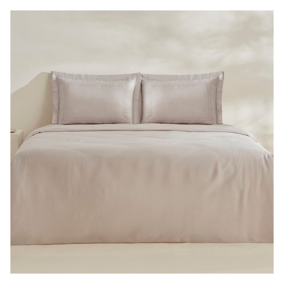 Karaca Home Felves %100 Cotton Double Duvet Cover Set Light Gray - MALLTURK