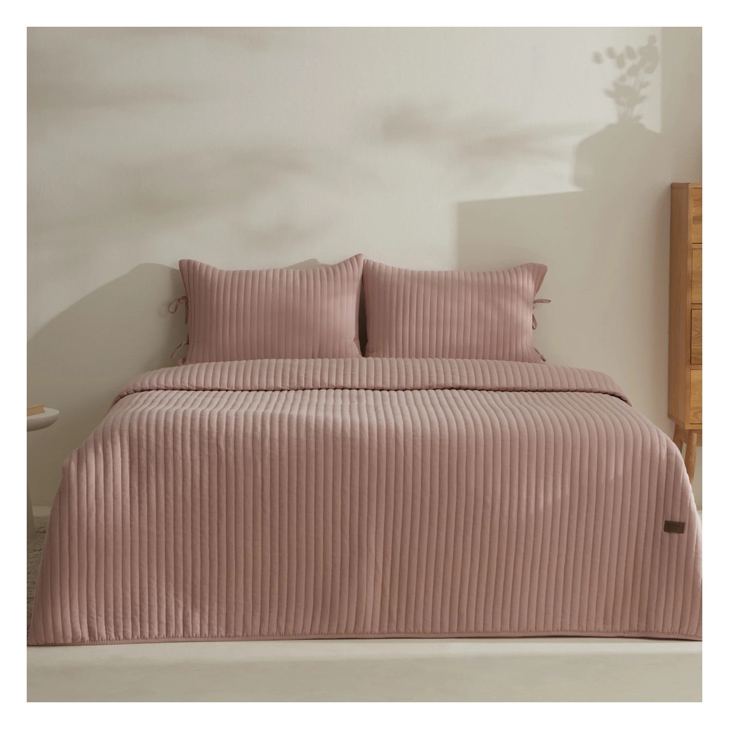 Karaca Home Elie Double Bedspread Set Powder Pink - MALLTURK