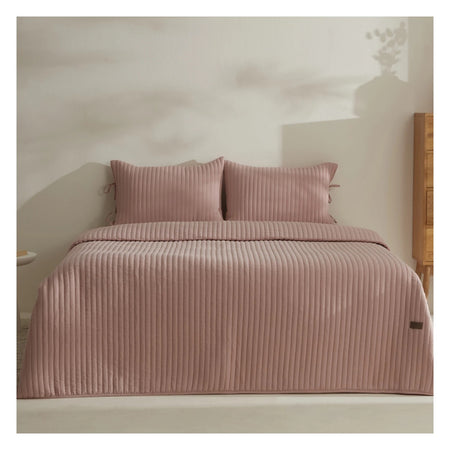 Karaca Home Elie Double Bedspread Set Powder Pink - MALLTURK