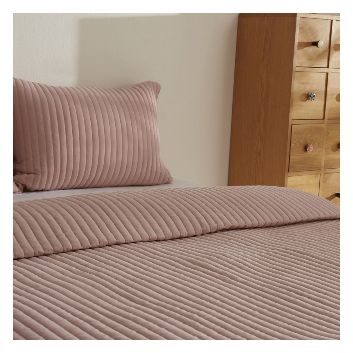 Karaca Home Elie Double Bedspread Set Powder Pink - MALLTURK
