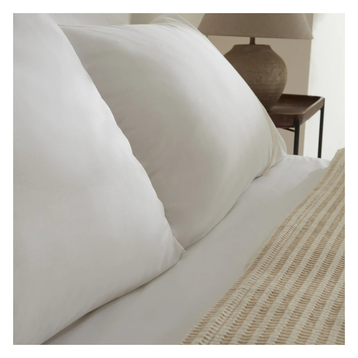 Karaca Home Delisa 100% Cotton Linen Double Bed Quilted Bedding Set, Cream - MALLTURK