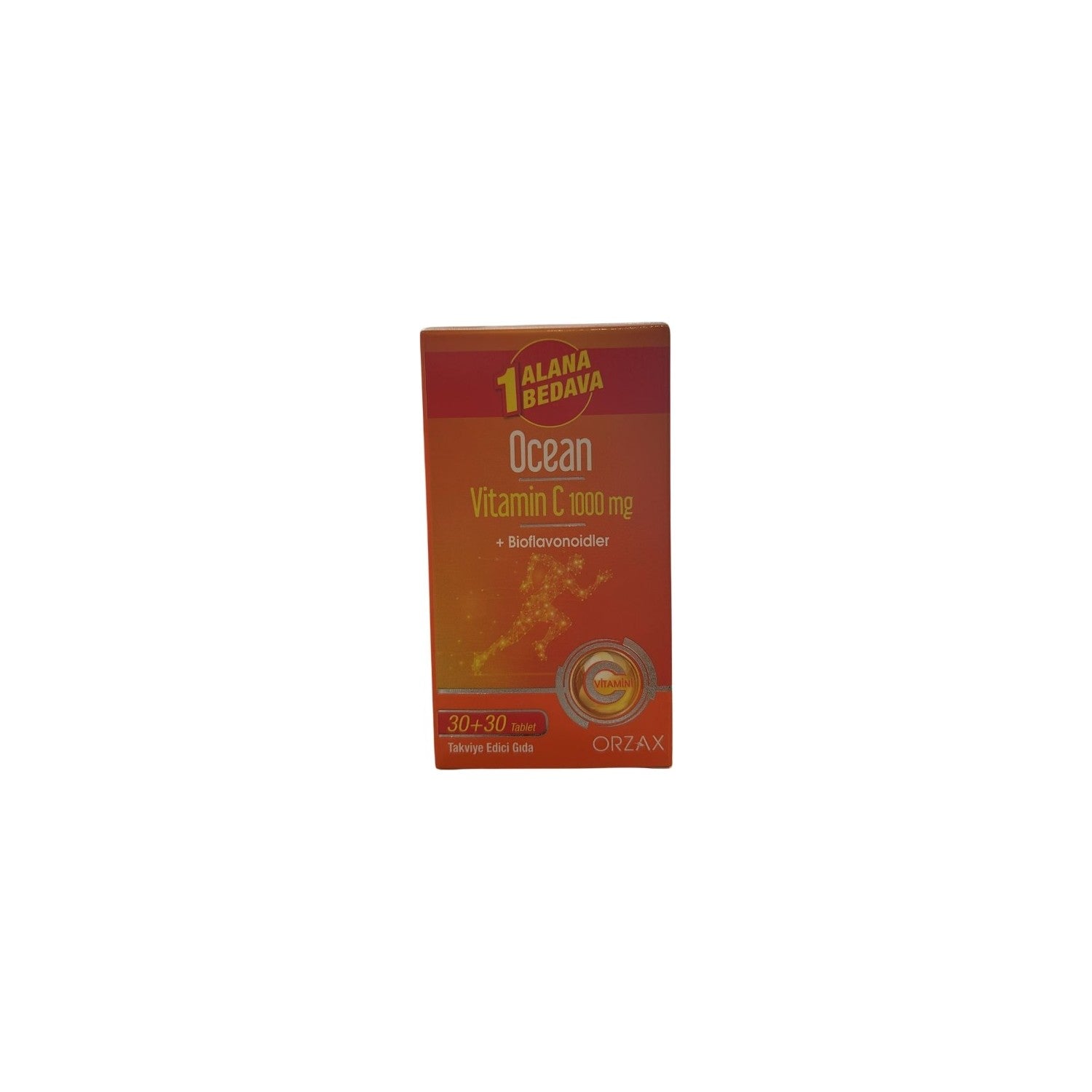 Orzax Ocean Vitamin C 1000 mg 30+30 Tablet 1 Alana 1 Bedava - MALLTURK