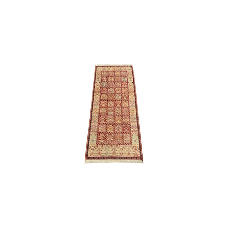 Burak Hali Hand-Woven Silk Sumak Kilim 81X185 Kilim Runner - MALLTURK