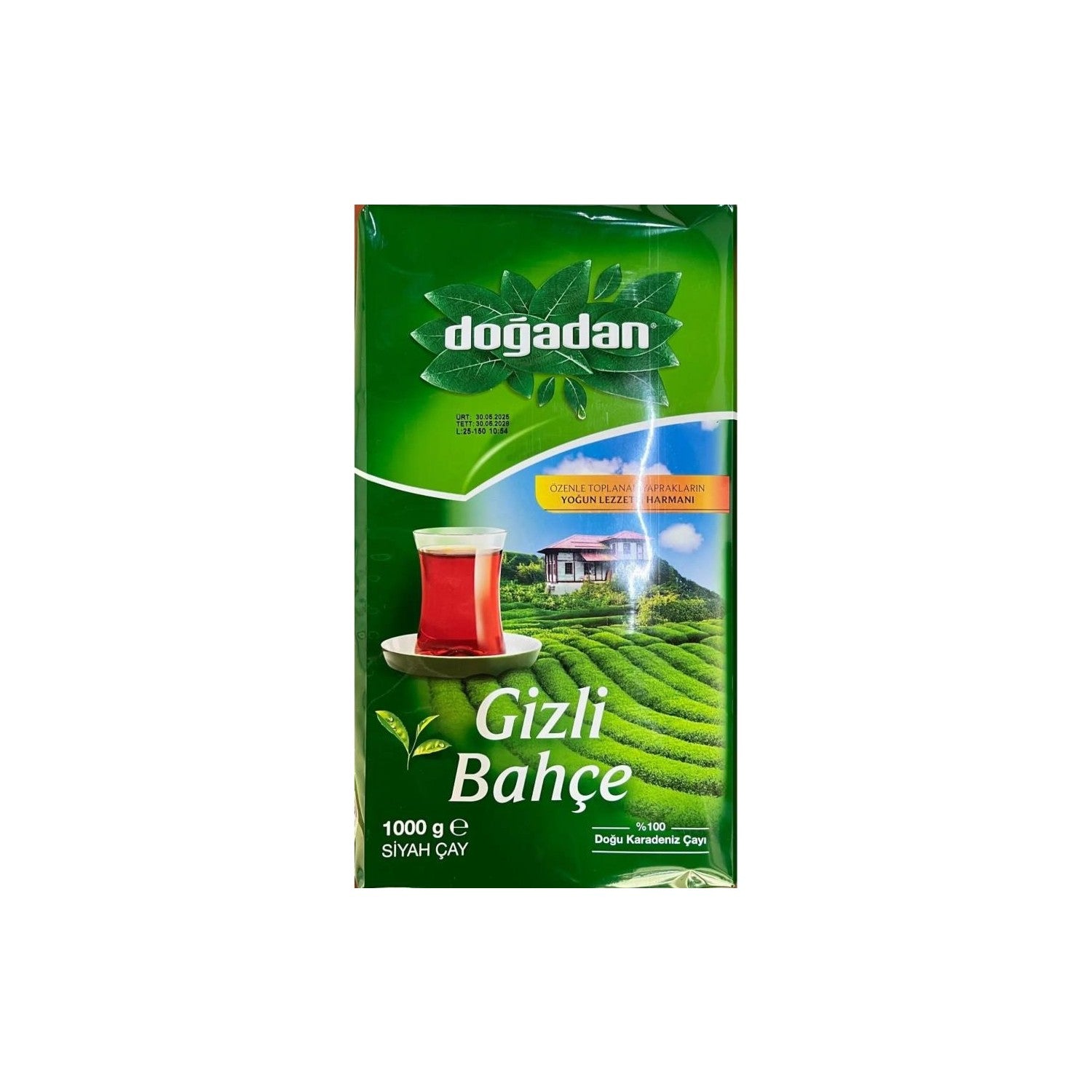 Dogadan Gizli Bahce 1 kg loose leaf black tea Turkiye Menseli Yogun flavor and aroma - MALLTURK