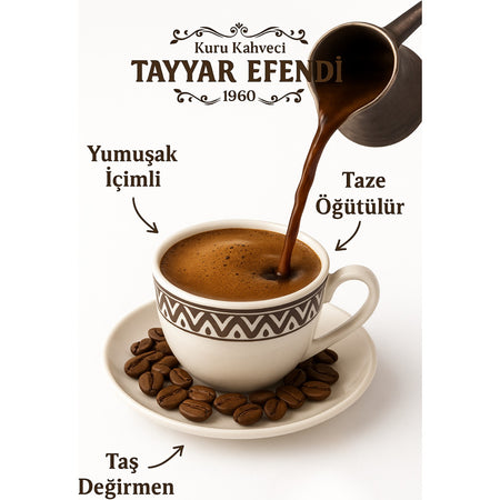 Tayyar Efendi Kuru Kahveci Turkish Coffee 250 gr - MALLTURK
