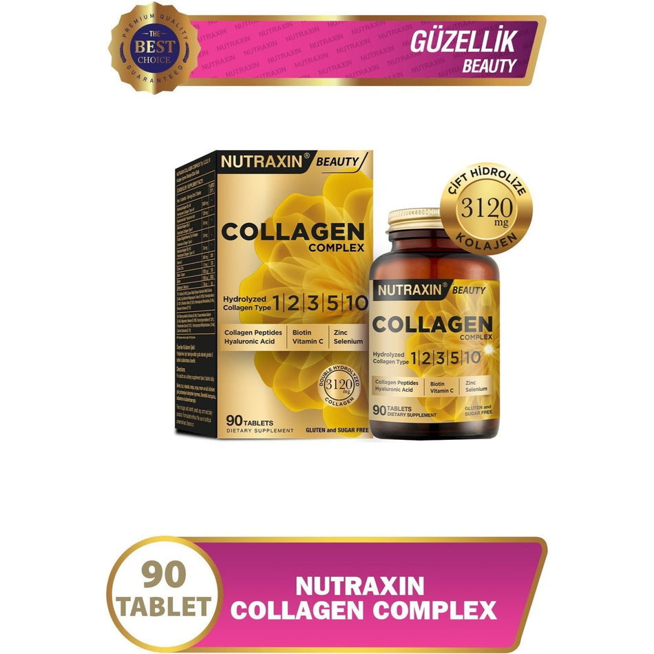 Nutraxin Collagen Complex 90 Tablets - MALLTURK