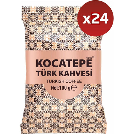 Kocatepe Coffee - Turkish Coffee, 24 Pack, 100g - MALLTURK