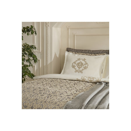 Karaca Home Grace 8-Piece Double Bridal Set Anthracite - MALLTURK