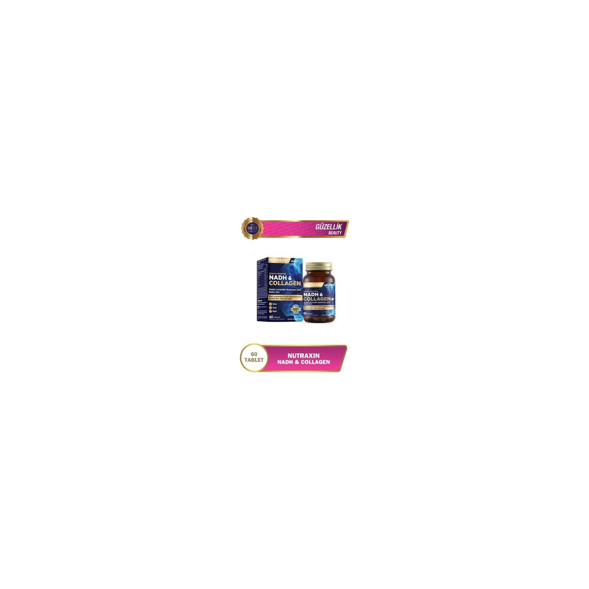 Nutraxin Nadh and Collagen 60 Tablet - MALLTURK