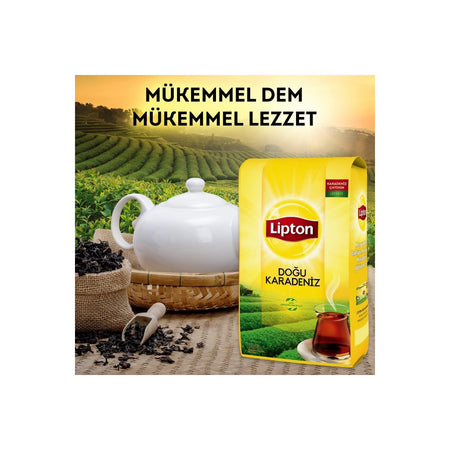 Lipton loose leaf black tea, Dogu Karadeniz, 1000 Gram pack, flavorful - MALLTURK