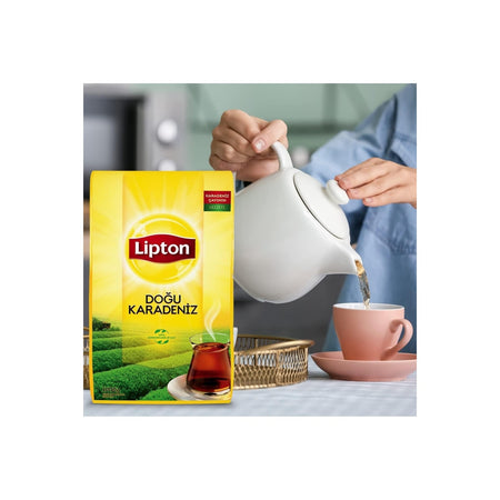 Lipton loose leaf black tea, Dogu Karadeniz, 1000 Gram pack, flavorful - MALLTURK