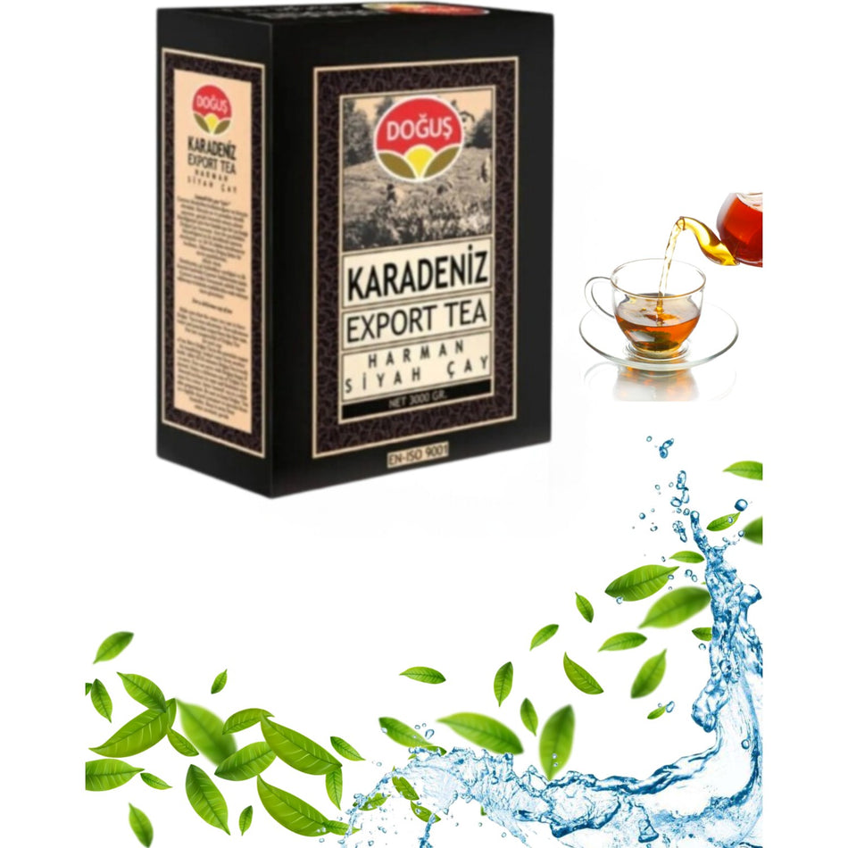 Dogus tea loose leaf tea 2 kg black tea flavored 2025 Mayis Menseli 4'lu Set