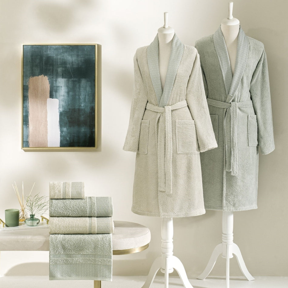 Tac Raya Pure Cotton Family Set, Stone Light Green - MALLTURK