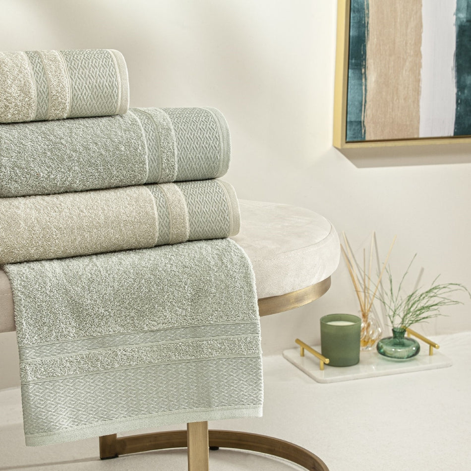 Tac Raya Pure Cotton Family Set, Stone Light Green - MALLTURK