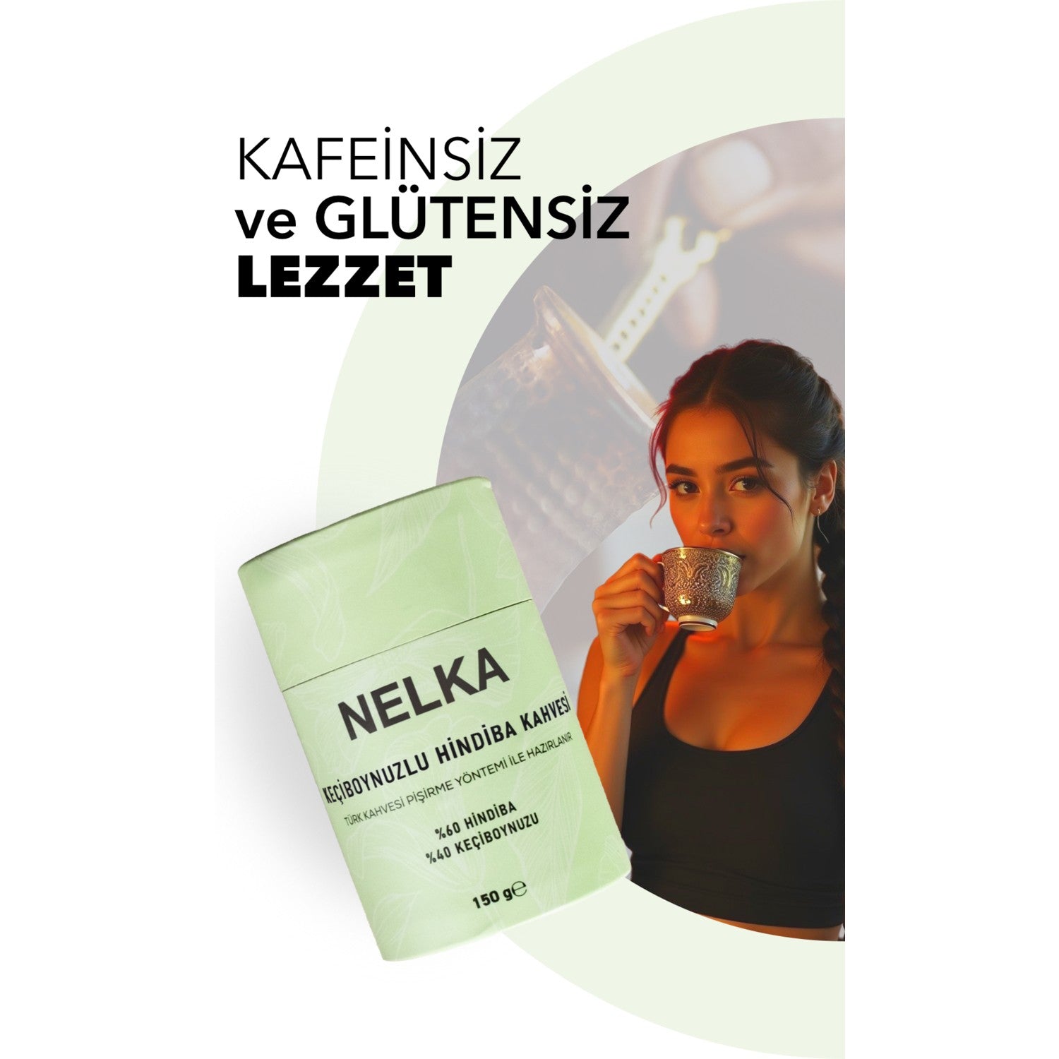 Nelka Carob and Chicory Coffee - 150g x 4 (Buy 4, Pay for 3) - MALLTURK