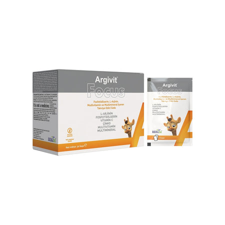 Argivit Focus L-Arjinin Fosfotidilserin Multivitamin and Multimineral 30 Sachet Turkey Origin - MALLTURK