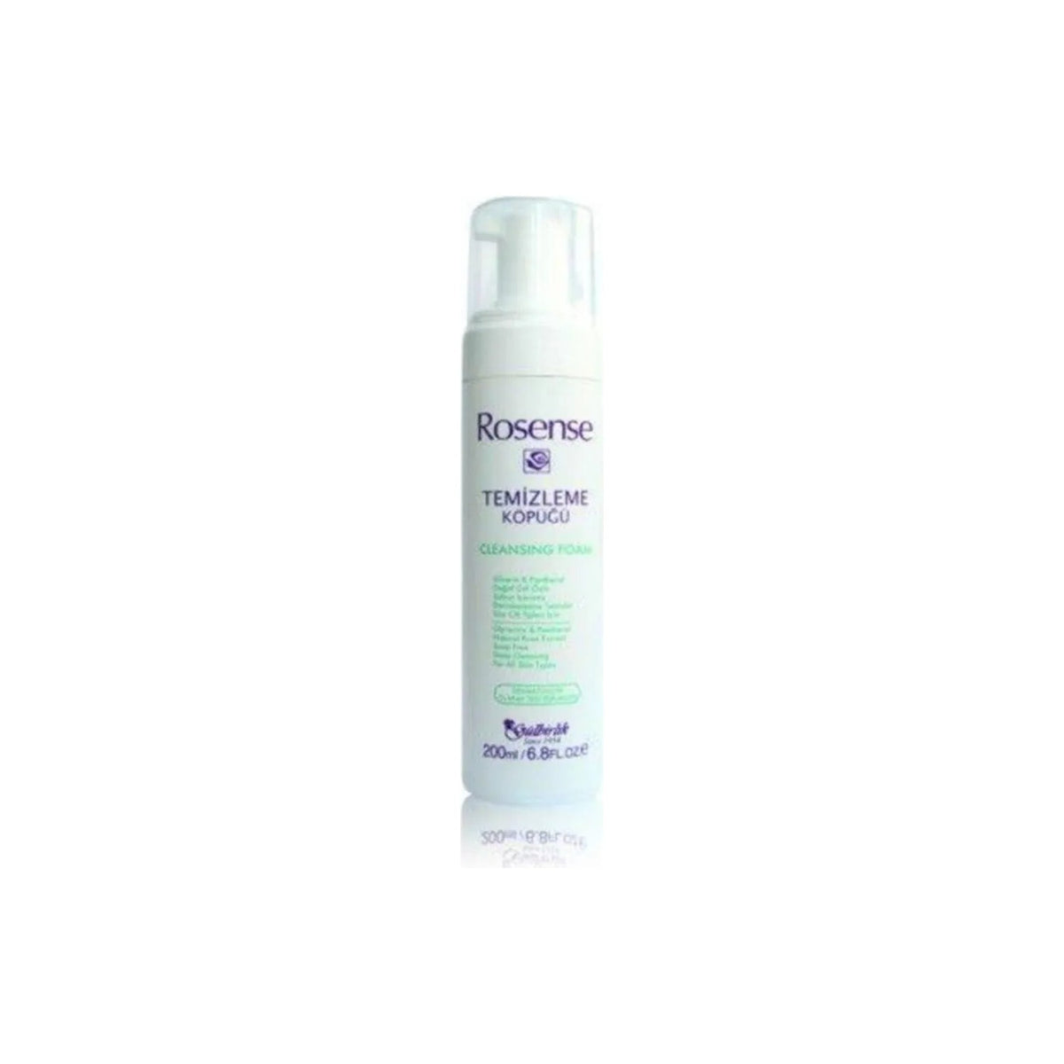 Rosense Rose Extract Facial Cleansing Foam - Deep Cleansing, 200 ml - MALLTURK