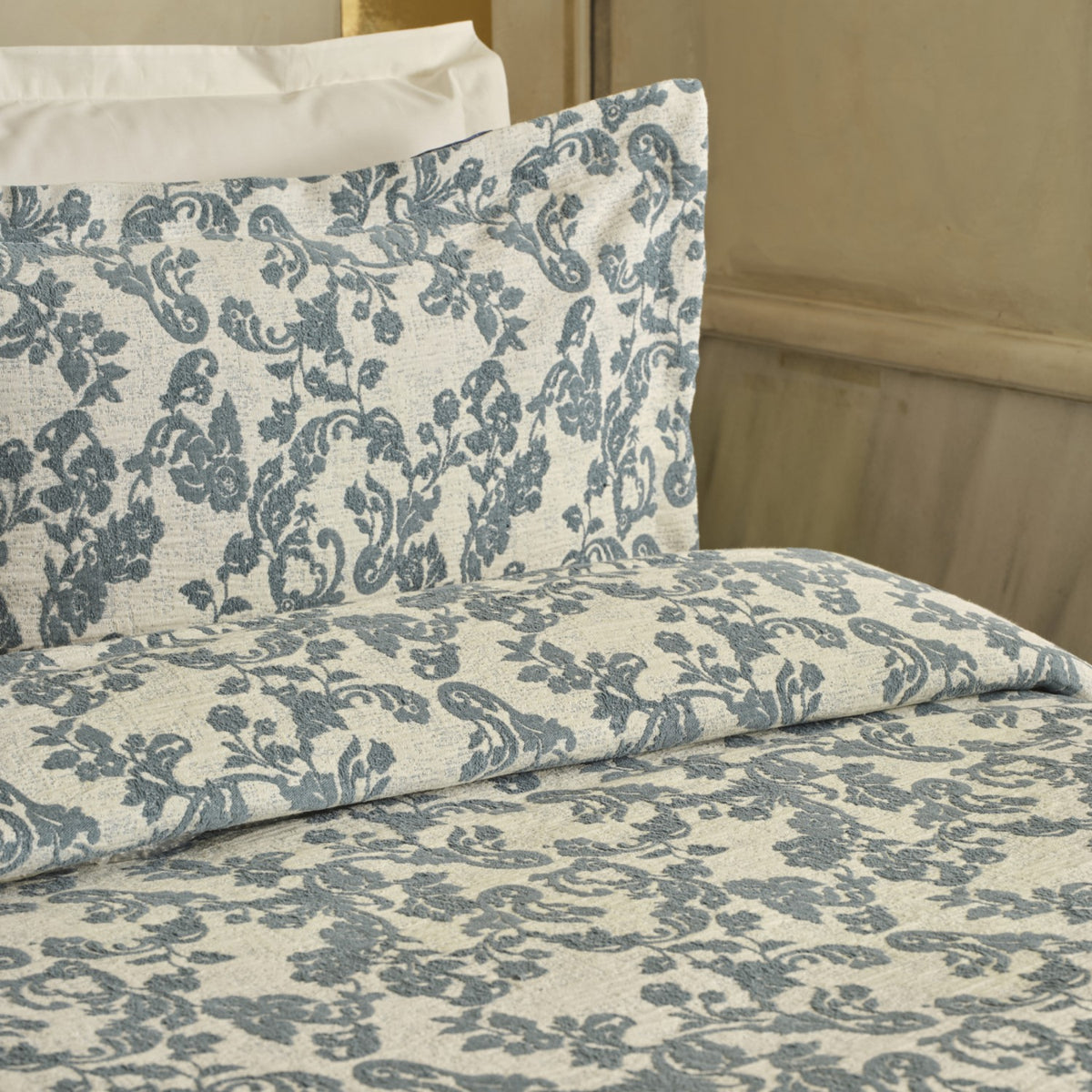 Karaca Home Alina Double Bedspread Set, Blue - MALLTURK